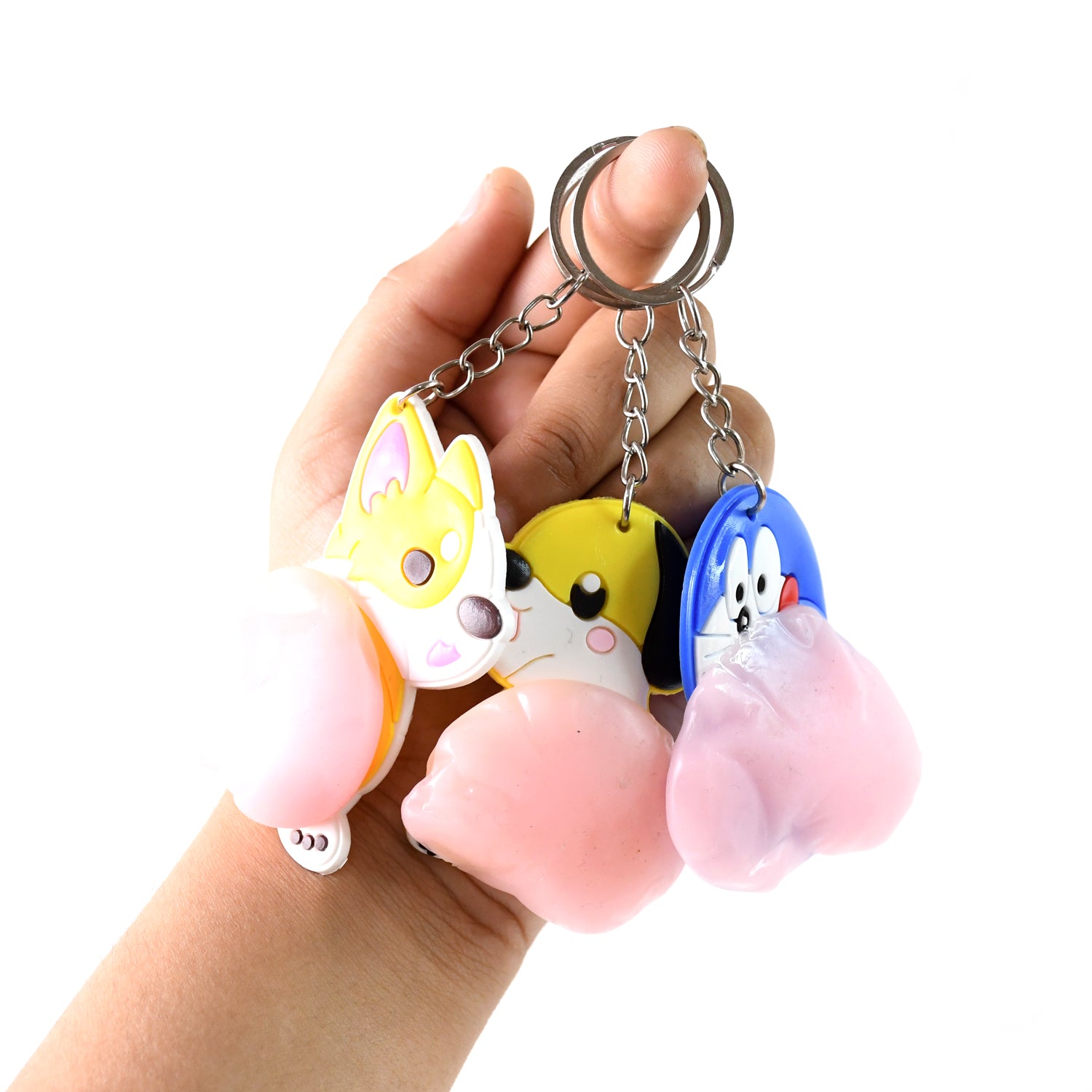 Cartoon Animal Keychain (1 Pc  Mix Design) Cartoon Animal Keychain (1 Pc  Mix Design)